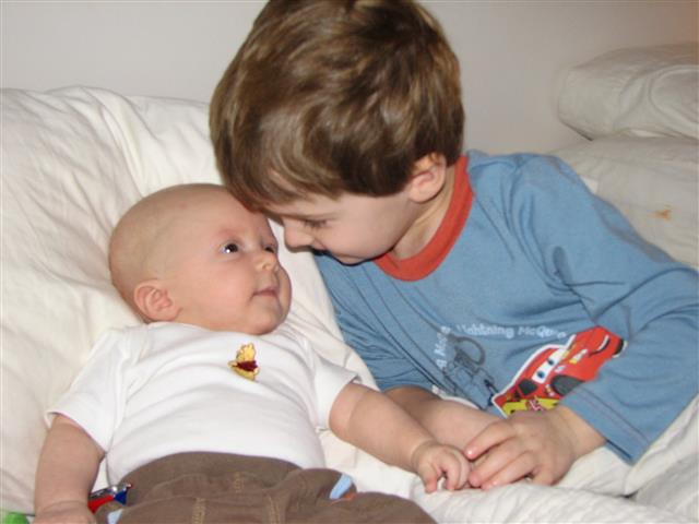 Hey, your eyes are blue like mine!